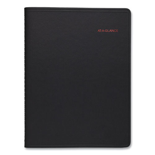 800 Range Weekly/monthly Appointment Book, 11 X 8.25, Black Cover, 12-month (jan To Dec): 2023
