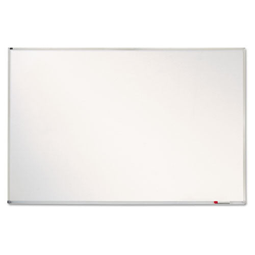 Porcelain Magnetic Whiteboard, 96 X 48, White Surface, Silver Aluminum Frame
