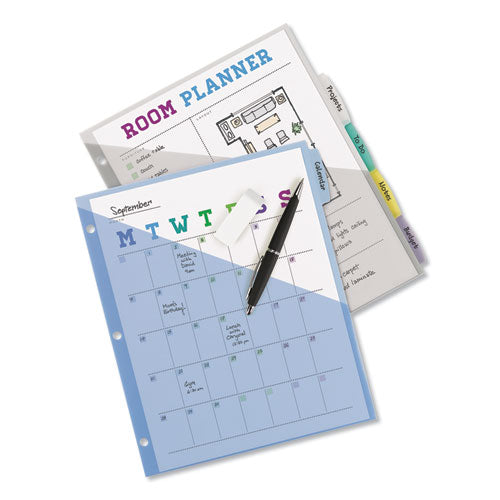 Write And Erase Durable Plastic Dividers With Straight Pocket, 8-tab, 11.13 X 9.25, White, 1 Set