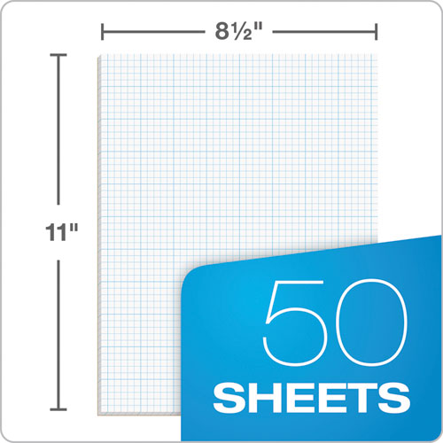 Cross Section Pads, Cross-section Quadrille Rule (5 Sq/in, 1 Sq/in), 50 White 8.5 X 11 Sheets