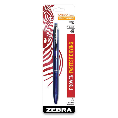 Sarasa Grand Gel Pen, Retractable, Medium 0.7 Mm, Black Ink, Black Barrel