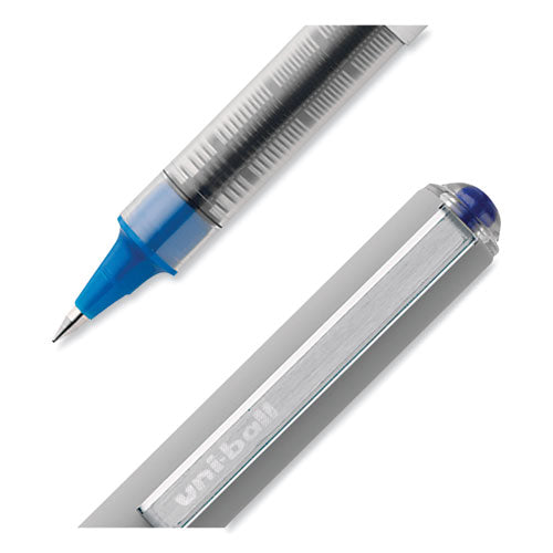 Vision Roller Ball Pen, Stick, Fine 0.7 Mm, Blue Ink, Blue/gray Barrel, Dozen