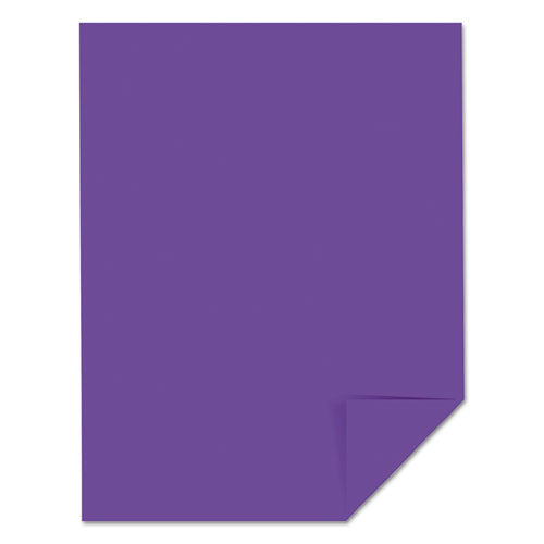 Color Cardstock, 65 Lb Cover Weight, 8.5 X 11, Gravity Grape, 250/pack