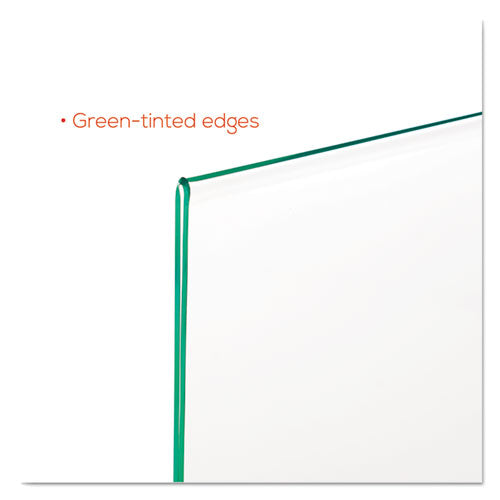 Superior Image Premium Green Edge Sign Holders, 8.5 X 11 Insert, Clear/green