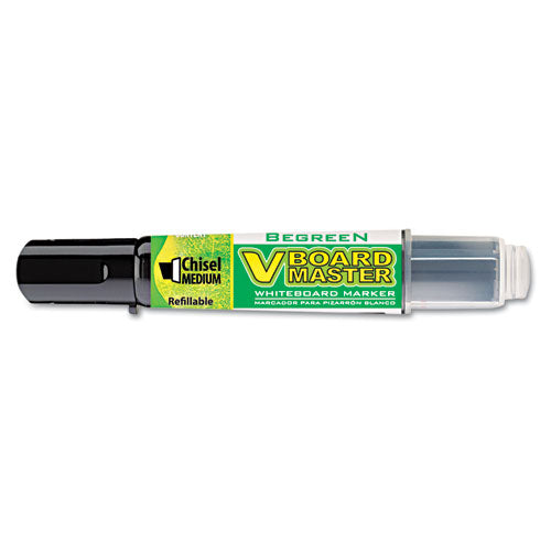 Begreen V Board Master Dry Erase Marker, Medium Chisel Tip, Assorted Colors, 5/pack
