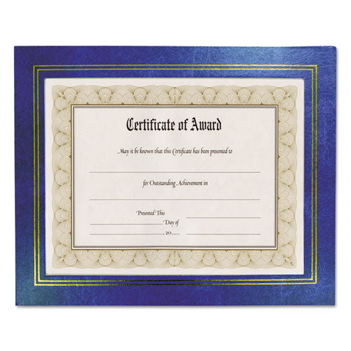 Leatherette Document Frame, 8.5 X 11, Black, Pack Of Two