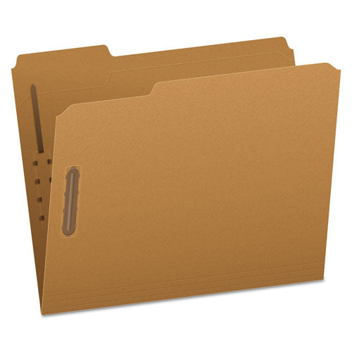 Kraft Fastener Folders, 1/3-cut Tabs, 2 Fasteners, Letter Size, Kraft Exterior, 50/box