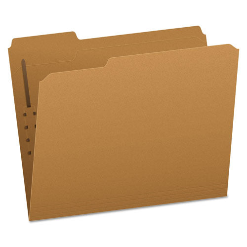 Kraft Fastener Folders, 1/3-cut Tabs, 2 Fasteners, Letter Size, Kraft Exterior, 50/box