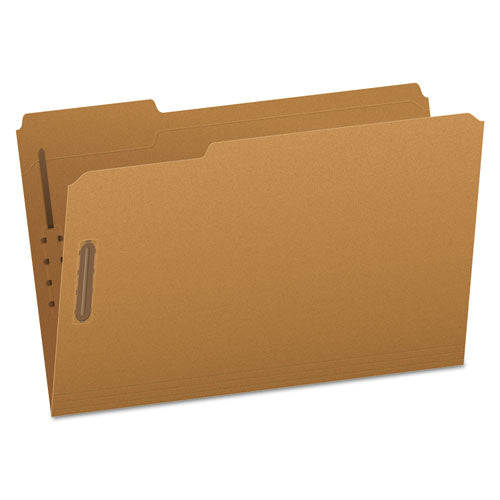 Kraft Fastener Folders, 1/3-cut Tabs, 2 Fasteners, Letter Size, Kraft Exterior, 50/box