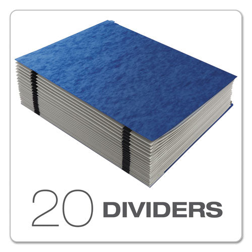 Expanding Desk File, 23 Dividers, Alpha Index, Letter Size, Blue Cover