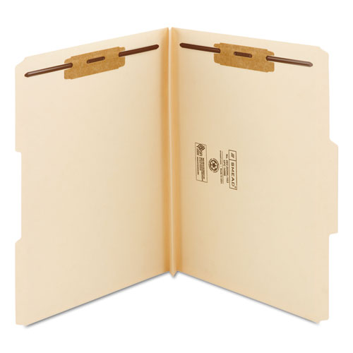 Top Tab Manila Expansion Fastener Folders, 1.5" Expansion, 2 Fasteners, Letter Size, Manila Exterior, 50/box