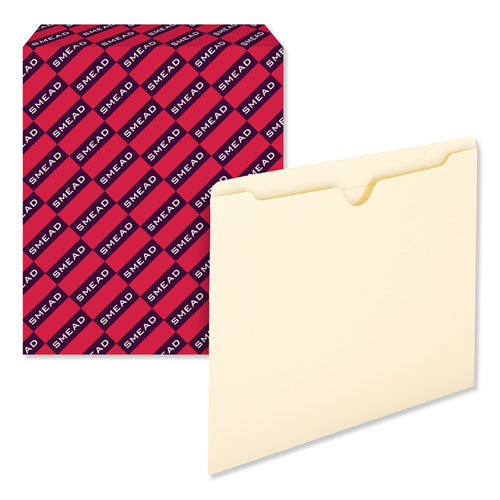 Manila File Jackets, 2-ply Straight Tab, Letter Size, Manila, 100/box