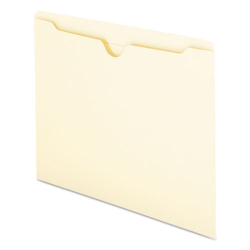 Manila File Jackets, 2-ply Straight Tab, Letter Size, Manila, 100/box