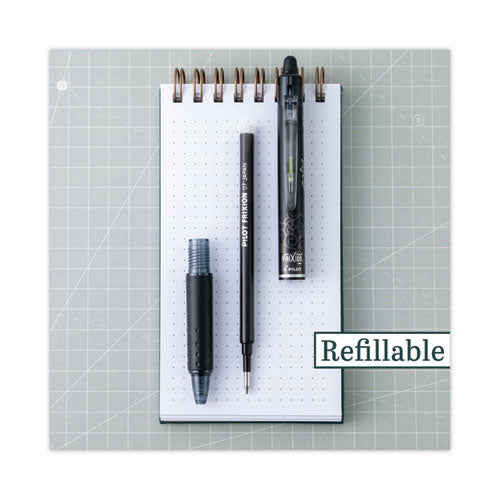 Frixion Clicker Erasable Gel Pen, Retractable, Fine 0.7 Mm, Assorted Ink And Barrel Colors, 8/pack