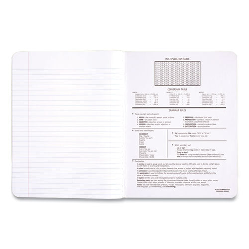 Composition Book, Wide/legal Rule, Black Cover, (100) 9.75 X 7.5 Sheets