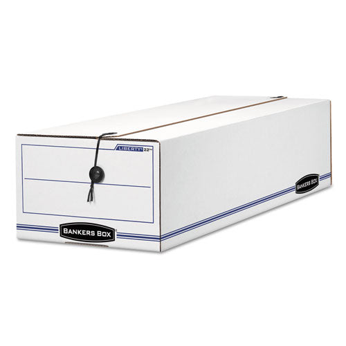 Liberty Check And Form Boxes, 6.25" X 24" X 4.5", White/blue, 12/carton