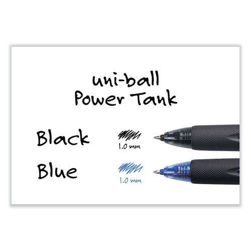 Power Tank Rt Ballpoint Pen, Retractable, Bold 1 Mm, Blue Ink, Translucent Blue Barrel, Dozen