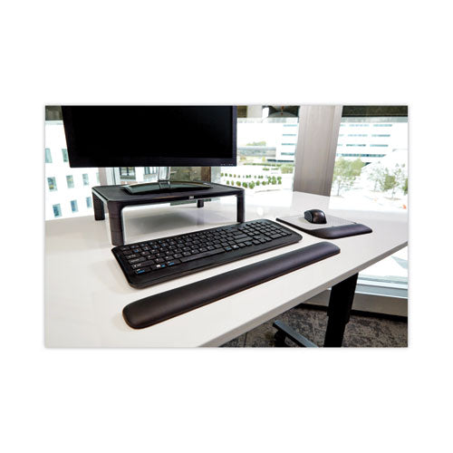 Adjustable Monitor Stand, 16" X 12" X 1.75" To 5.5", Black, Supports 20 Lbs