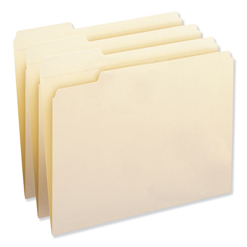 Reinforced Tab Manila File Folders, 1/3-cut Tabs: Left Position, Letter Size, 0.75" Expansion, 11-pt Manila, 100/box