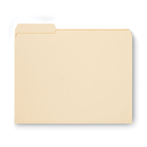 Reinforced Tab Manila File Folders, 1/3-cut Tabs: Left Position, Letter Size, 0.75" Expansion, 11-pt Manila, 100/box