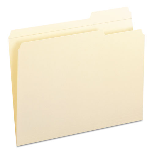 Reinforced Tab Manila File Folders, 1/3-cut Tabs: Right Position, Letter Size, 0.75" Expansion, 11-pt Manila, 100/box