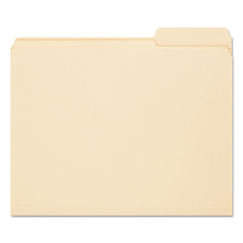 Reinforced Tab Manila File Folders, 1/3-cut Tabs: Right Position, Letter Size, 0.75" Expansion, 11-pt Manila, 100/box