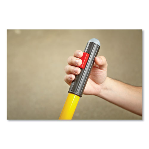 Pulse Microfiber Spray Mop System, 17" Wide Microfiber Head, 52" Yellow Plastic Handle