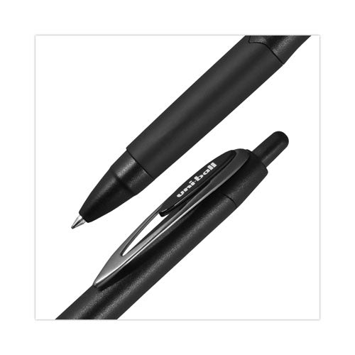 207 Plus+ Gel Pen, Retractable, Medium 0.7 Mm, Assorted Ink Colors, Black Barrel, 6/pack