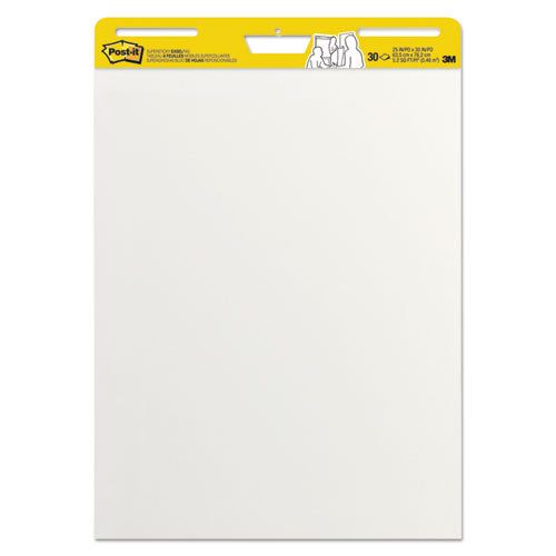 Vertical-orientation Self-stick Easel Pads, Green Headband, Unruled, 25 X 30, White, 30 Sheets, 2/carton