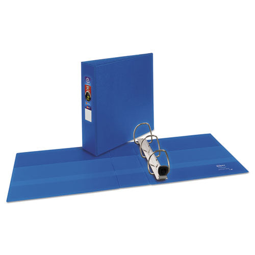 Heavy-duty Non-view Binder With Durahinge And Locking One Touch Ezd Rings, 3 Rings, 3" Capacity, 11 X 8.5, Blue