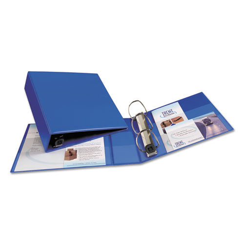 Heavy-duty Non-view Binder With Durahinge And Locking One Touch Ezd Rings, 3 Rings, 3" Capacity, 11 X 8.5, Blue