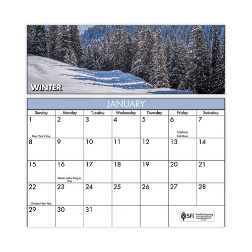 Vertical/horizontal Erasable Wall Planner, Seasons In Bloom Photos, 24 X 36, White/multicolor Sheets, 12-month(jan-dec): 2023