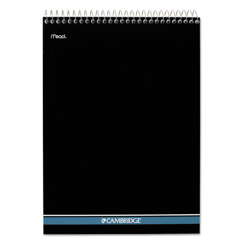 Stiff-back Wire Bound Pad, Wide/legal Rule, Numbered (1-28 Front, 29-56 Back), Black/blue Cover, 70 White 8.5 X 11.5 Sheets