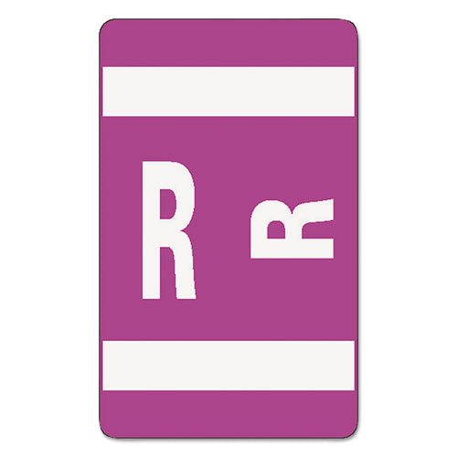 Alphaz Color-coded Second Letter Alphabetical Labels, R, 1 X 1.63, Purple, 10/sheet, 10 Sheets/pack