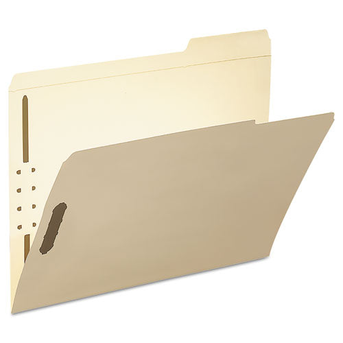 Top Tab Fastener Folders, 1/3-cut Tabs: Right, 0.75" Expansion, 2 Fasteners, Letter Size, Manila Exterior, 50/box