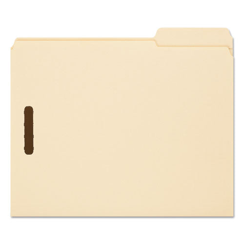 Top Tab Fastener Folders, 1/3-cut Tabs: Right, 0.75" Expansion, 2 Fasteners, Letter Size, Manila Exterior, 50/box