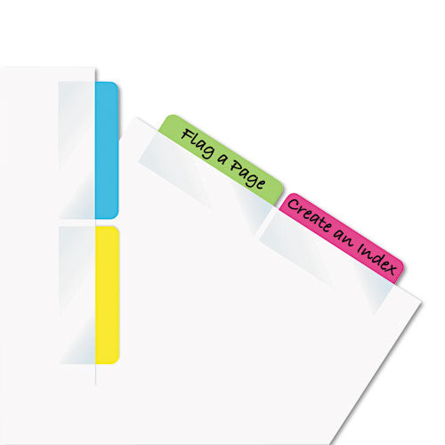 Write-on Index Tabs, 1/5-cut, Assorted Colors, 2" Wide, 48/pack