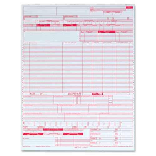 UB04 Hospital Insurance Claim Form for Laser Printers, One-Part (No Copies), 8.5 x 11, 2,500 Forms Total UB04 Hospital Insurance Claim Form for Laser Printers, One-Part (No Copies), 8.5 x 11, 2,500 Forms Total