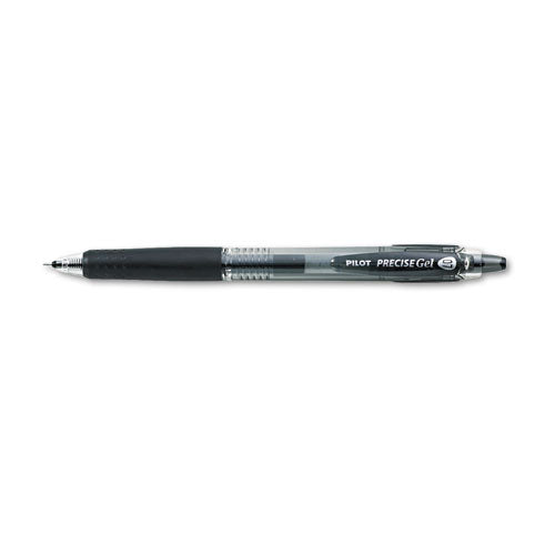 Precise Gel Begreen Gel Pen, Retractable, Fine 0.7 Mm, Black Ink, Black Barrel, Dozen