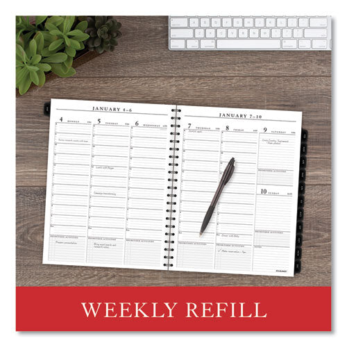 Executive Weekly/monthly Planner Refill With 15-minute Appointments, 11 X 8.25, White Sheets, 12-month (jan To Dec): 2023