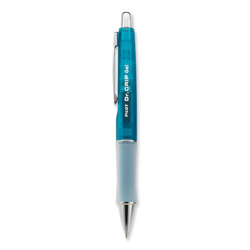 Dr. Grip Gel Pen, Retractable, Fine 0.7 Mm, Black Ink, Blue Barrel