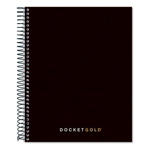 Docket Gold Planner, 1-subject, Narrow Rule, Black Cover, (70) 8.5 X 6.75 Sheets