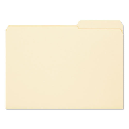 Reinforced Guide Height File Folders, 2/5-cut Tabs: Right Position, Legal Size, 0.75" Expansion, Manila, 100/box