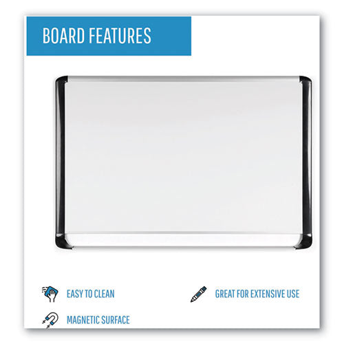 Pure Platinum Magnetic Dry Erase Board, 72 X 48, White Surface, Silver/black Aluminum Frame