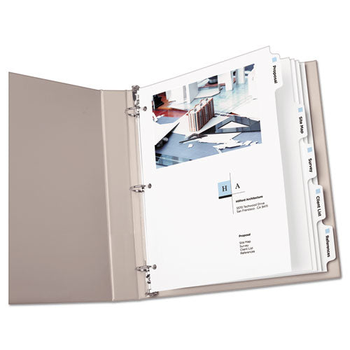 Customizable Print-on Dividers, Unpunched, 8-tab, 11 X 8.5, White, 5 Sets