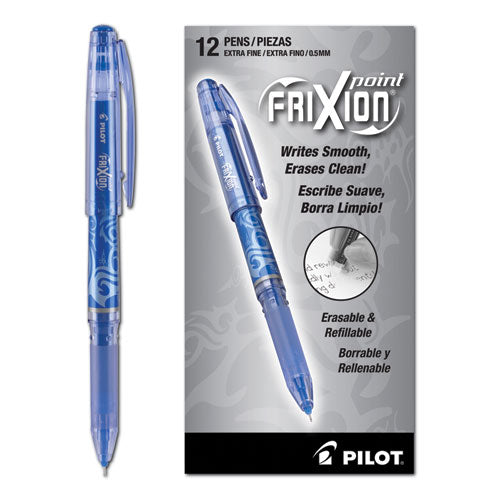 Frixion Ball Erasable Gel Pen, Stick, Fine 0.7 Mm, Blue Ink, Blue Barrel