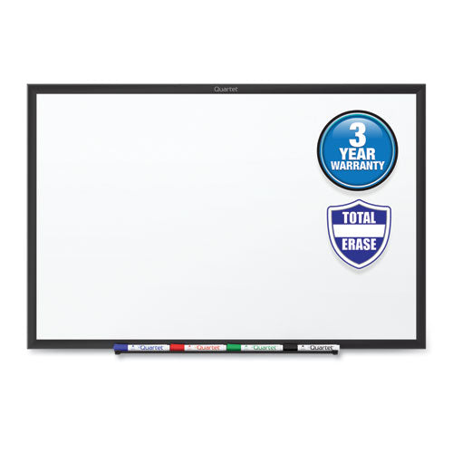 Classic Series Total Erase Dry Erase Boards, 72 X 48, White Surface, Black Aluminum Frame