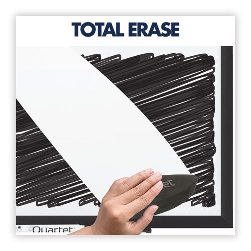 Classic Series Total Erase Dry Erase Boards, 72 X 48, White Surface, Black Aluminum Frame