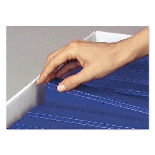 Binderbox Storage Boxes, Letter Files, 13.13" X 20.13" X 12.38", White/blue, 12/carton