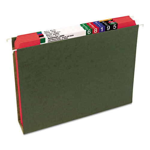 Reinforced Top Tab Colored File Folders, Straight Tabs, Letter Size, 0.75" Expansion, Red, 100/box